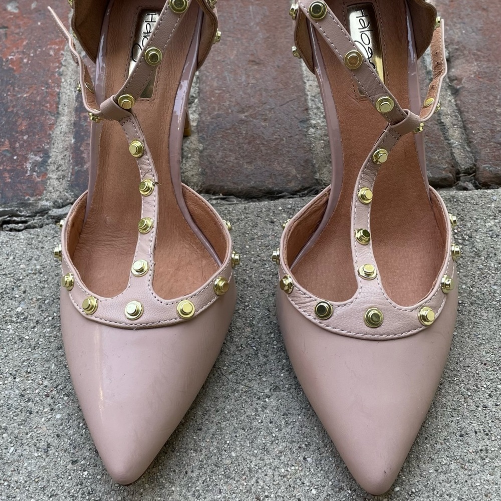 Brand new never worn blush colored Halogen heels - Picture 2 of 4